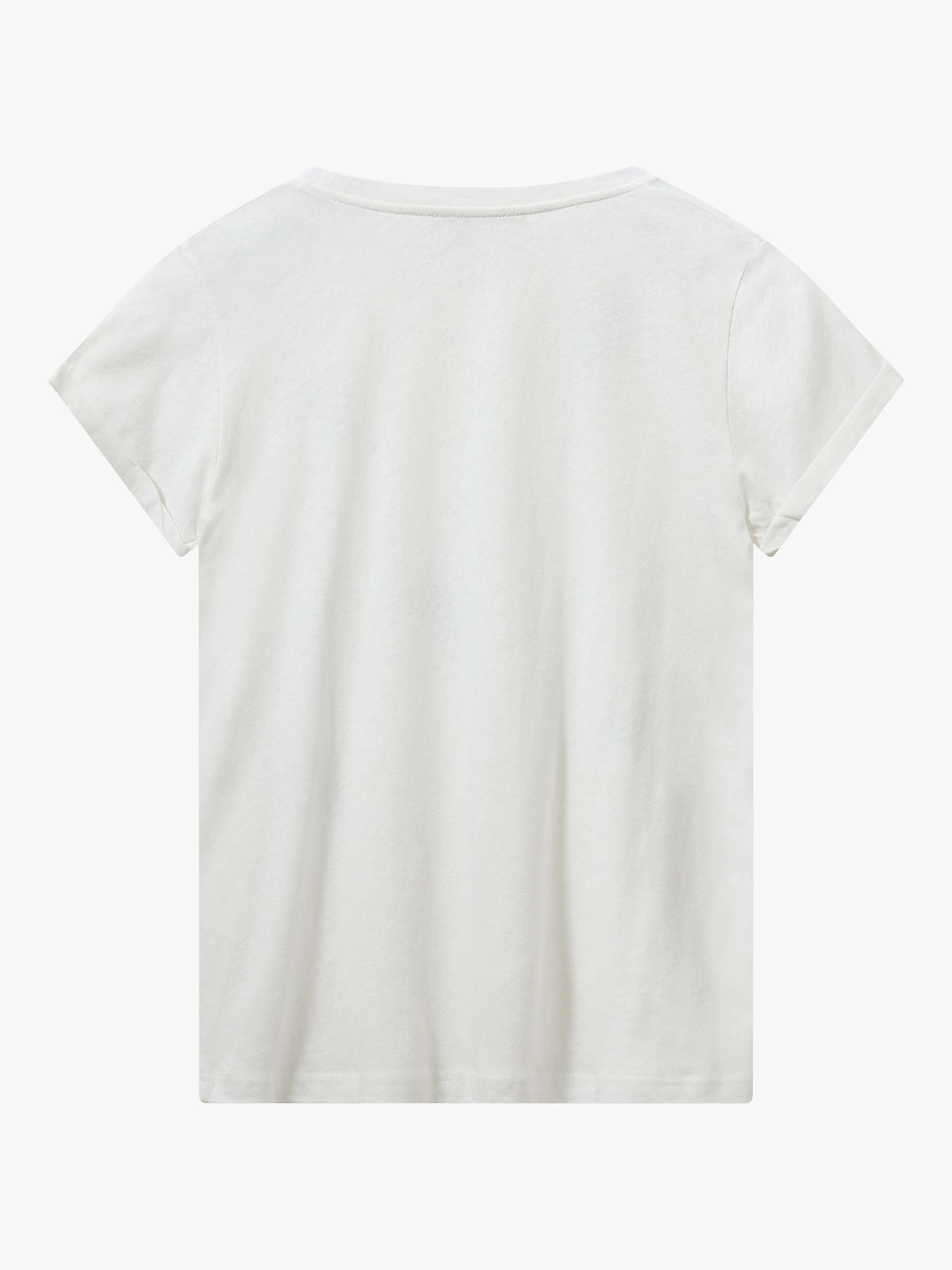 Buy MOS MOSH Laura Glam Short Sleeve T-Shirt, White Online at johnlewis.com