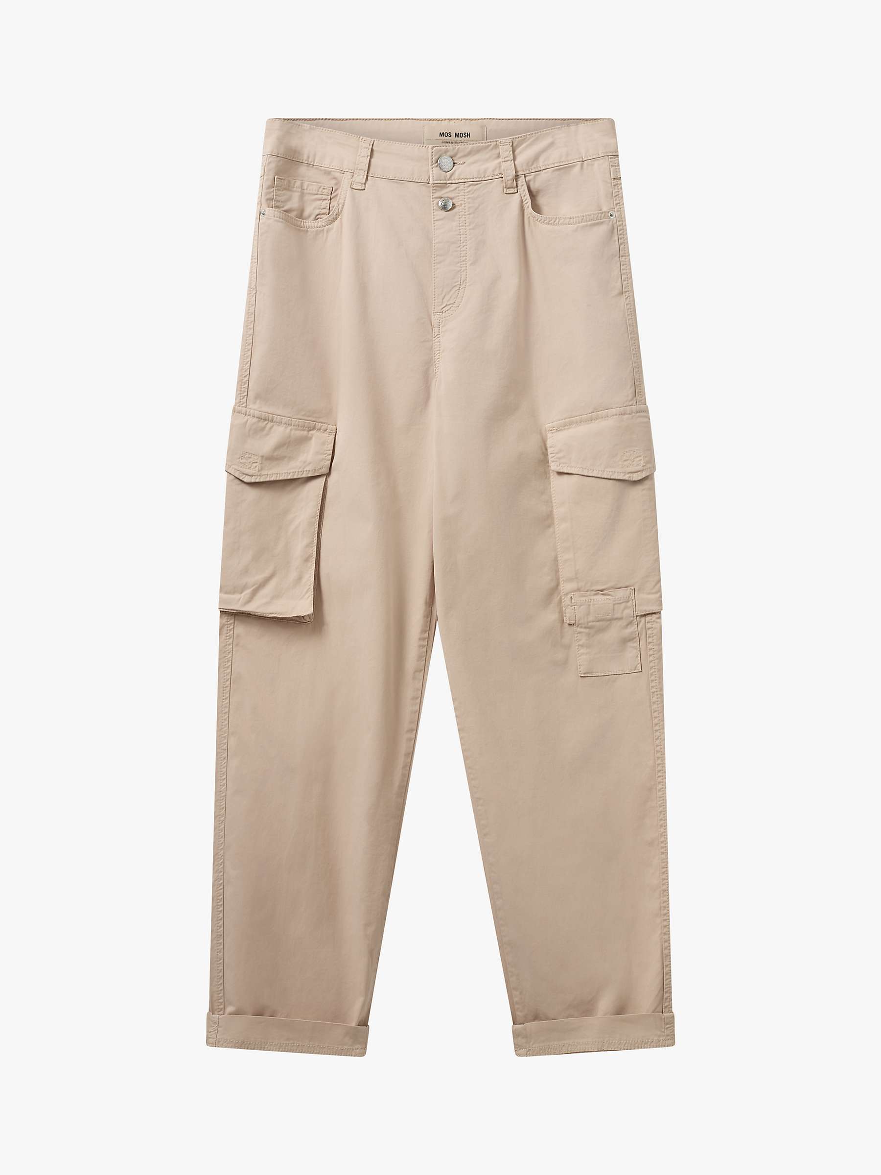 Buy MOS MOSH Adeline Cargo Trousers, Cement Online at johnlewis.com