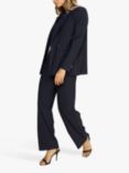 MOS MOSH Arven Roy Pinstripe Trousers, Salute Navy