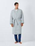 John Lewis Quilted Duvet Robe, Grey Mid