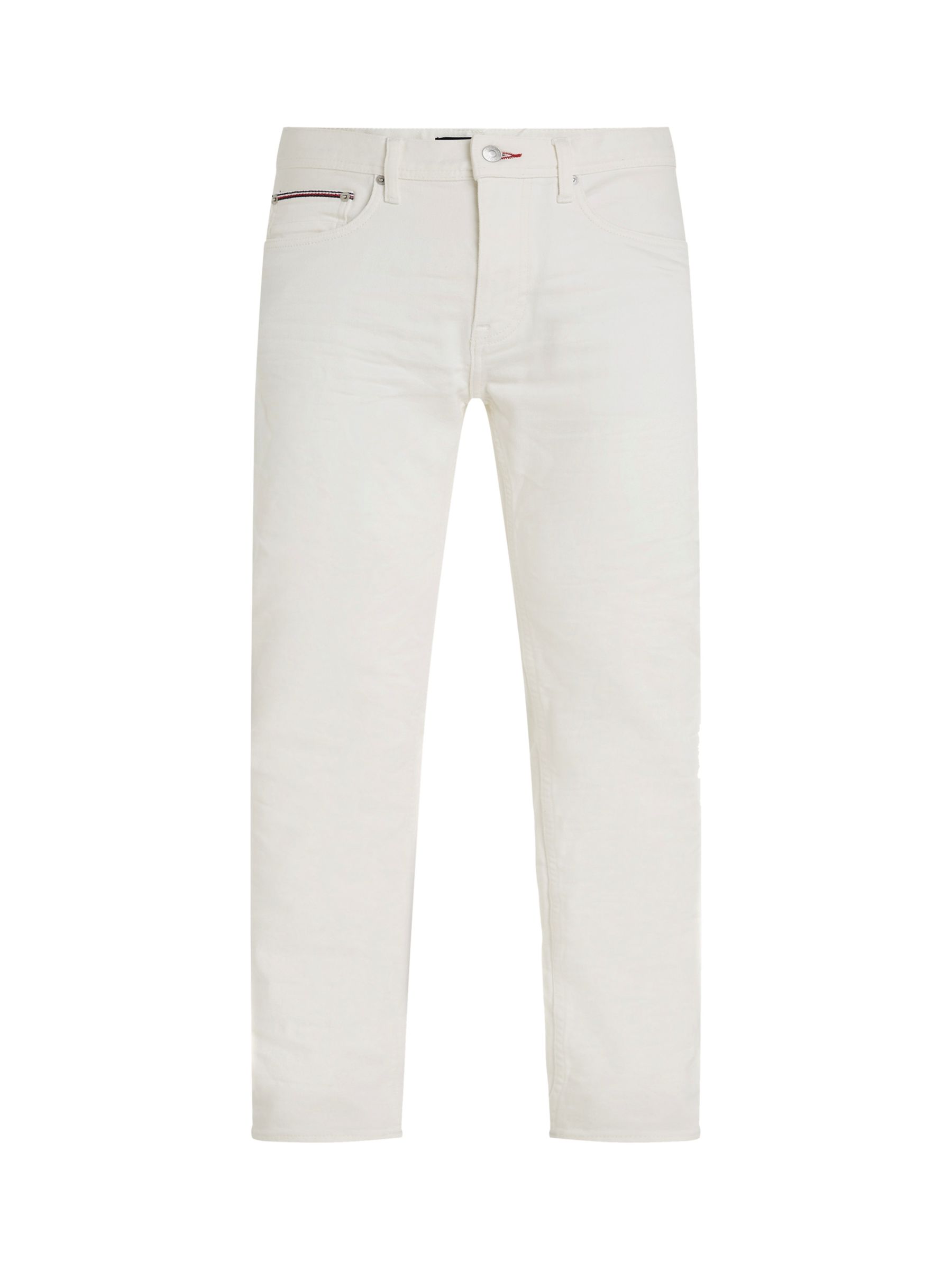 Tommy Hilfiger Denton Straight Jeans, Gale White at John Lewis & Partners