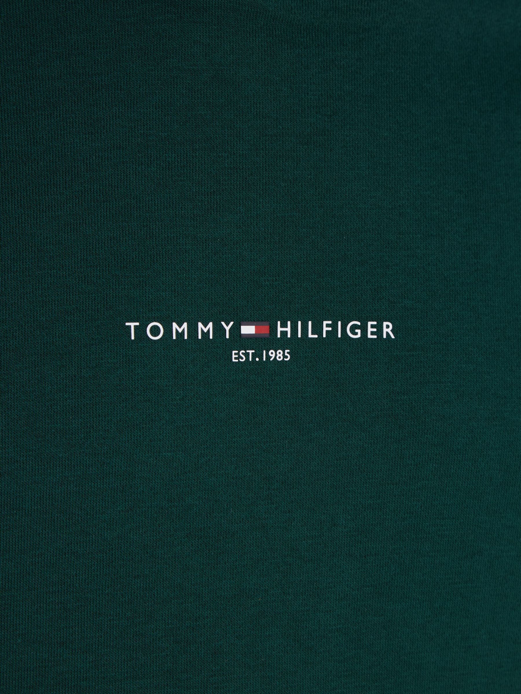 Tommy Hilfiger Organic Cotton Blend Logo Hoodie, Hunter, L