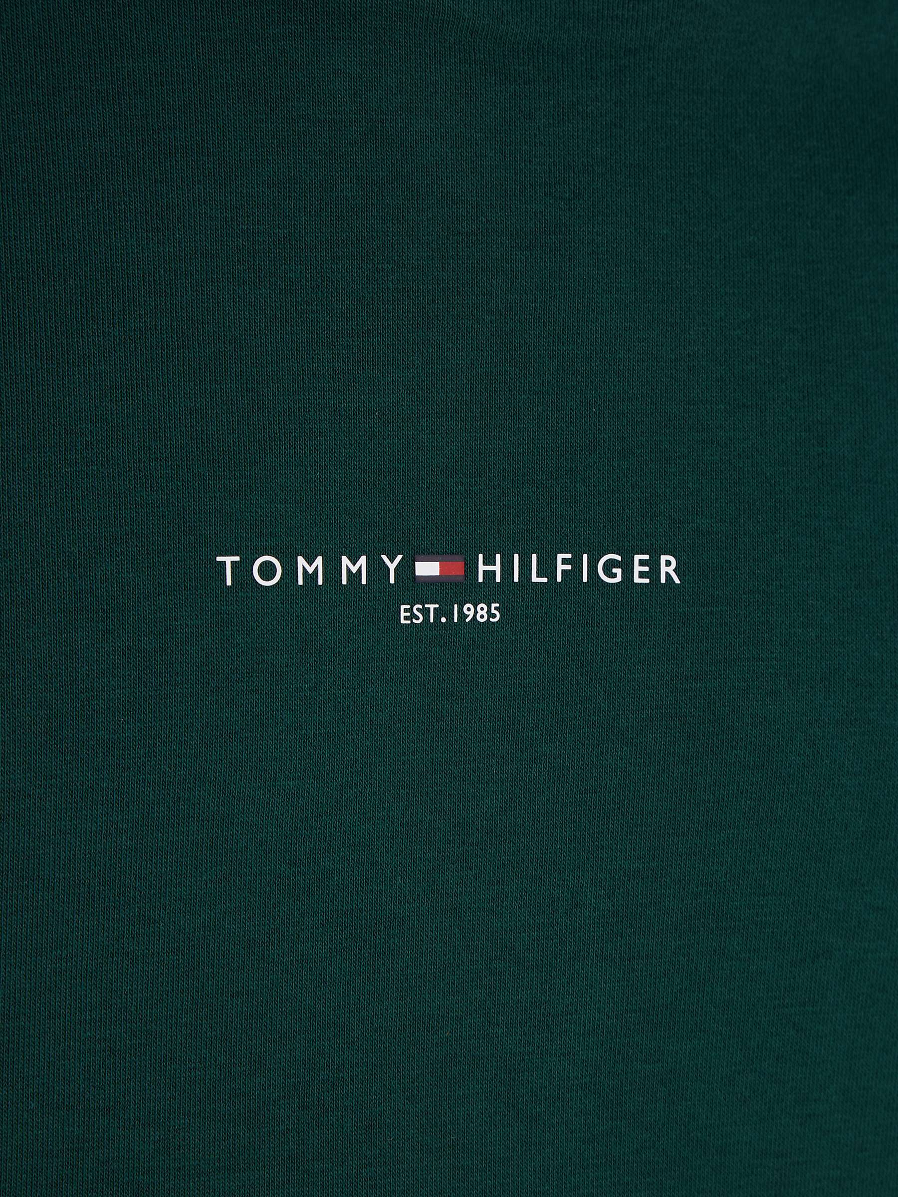 Buy Tommy Hilfiger Organic Cotton Blend Logo Hoodie, Hunter Online at johnlewis.com