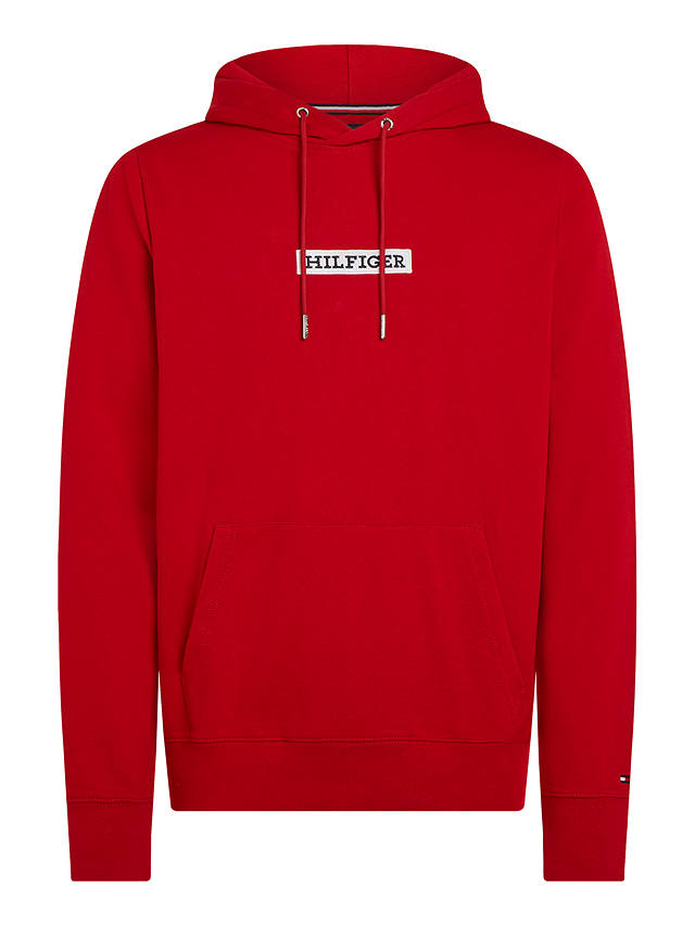 Tommy Hilfiger Monotype Box Pullover Hoodie, Red