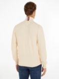 Tommy Hilfiger Structure Zip Mock Jumper, White