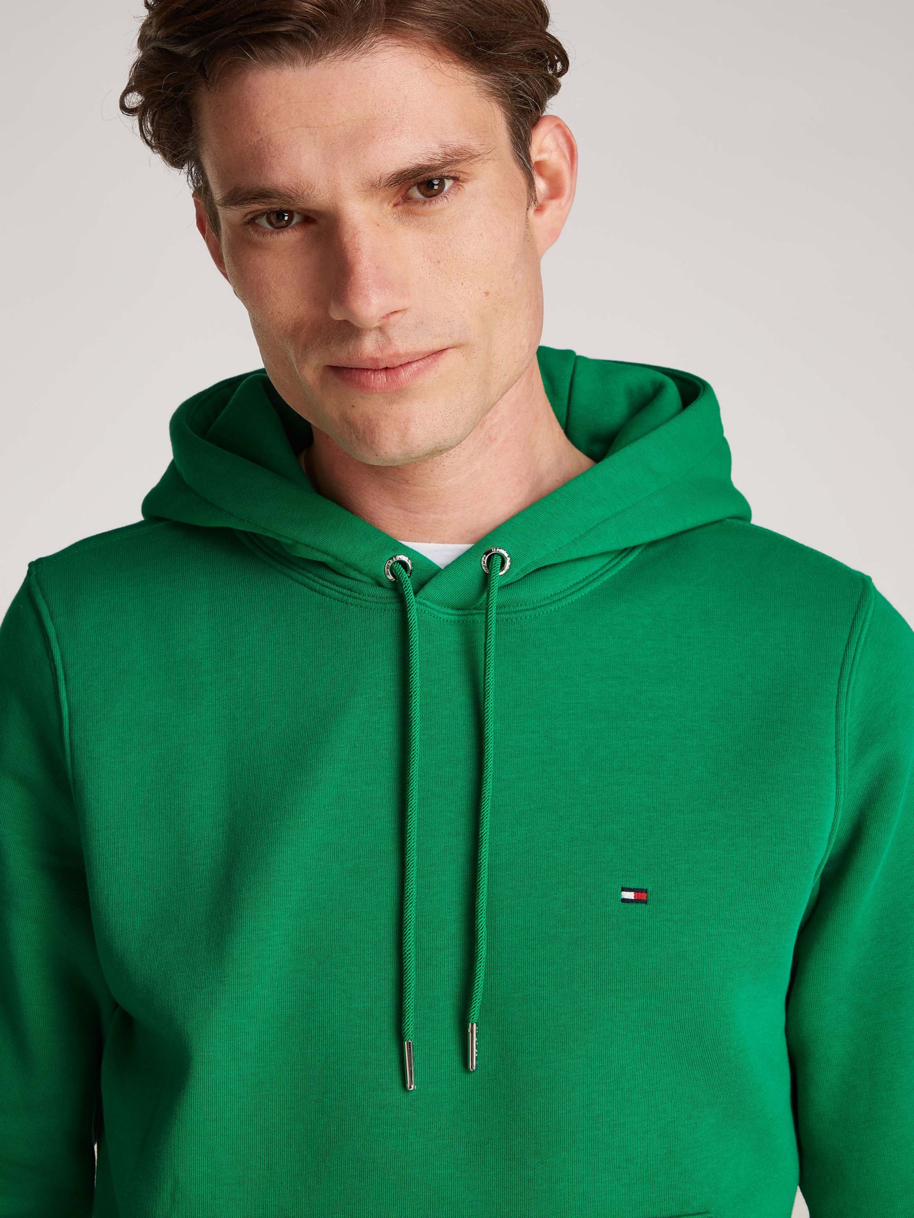 Tommy Hilfiger Classic Flag Hoodie, Olympic Green, XXL
