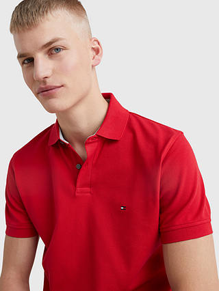 Tommy Hilfiger 1985 Classic Short Sleeve Polo Shirt, Primary Red