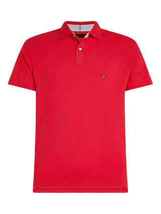 Tommy Hilfiger 1985 Classic Short Sleeve Polo Shirt, Primary Red