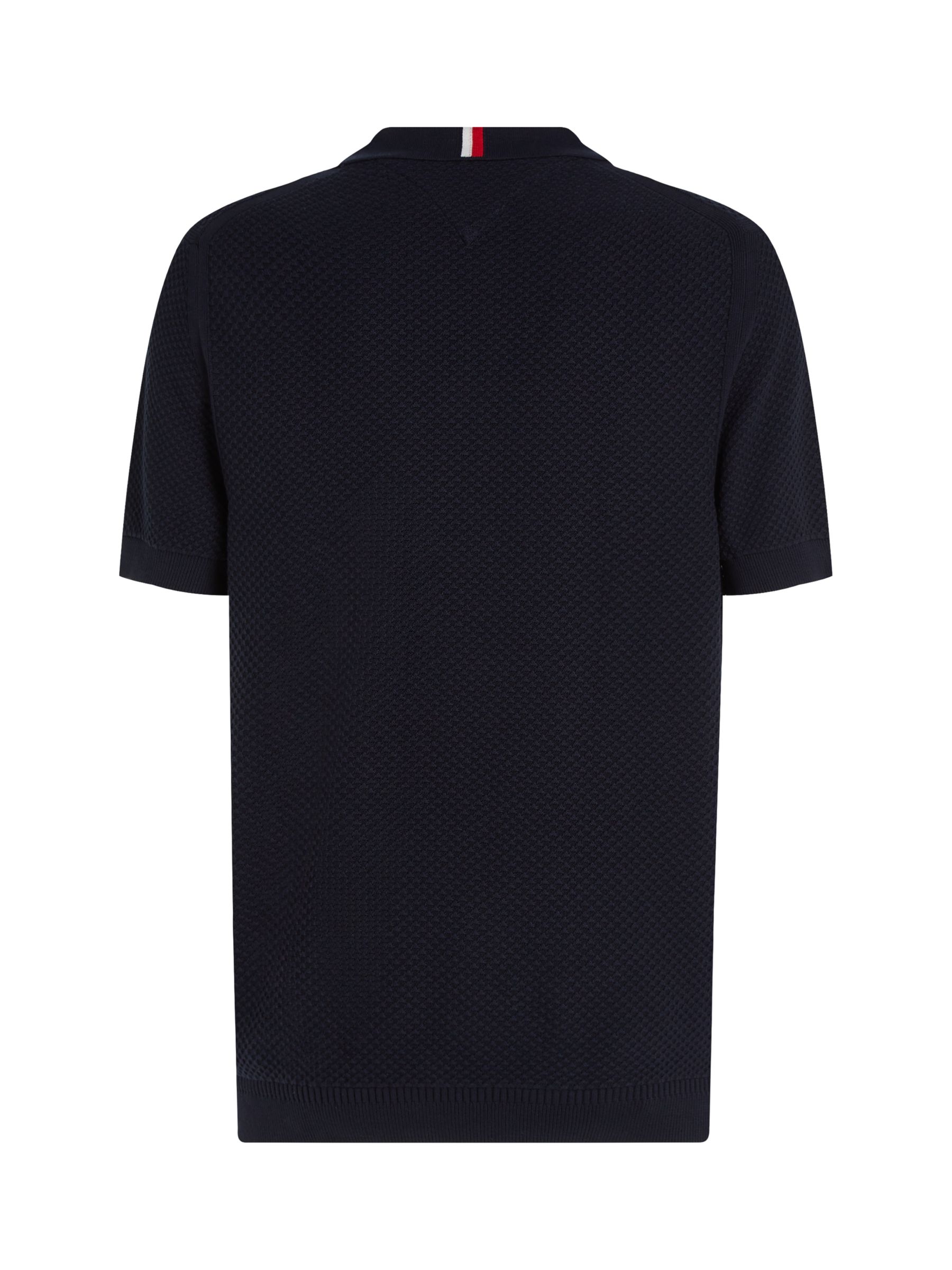 Tommy Hilfiger Oval Structure Polo Shirt, Desert Sky, XL