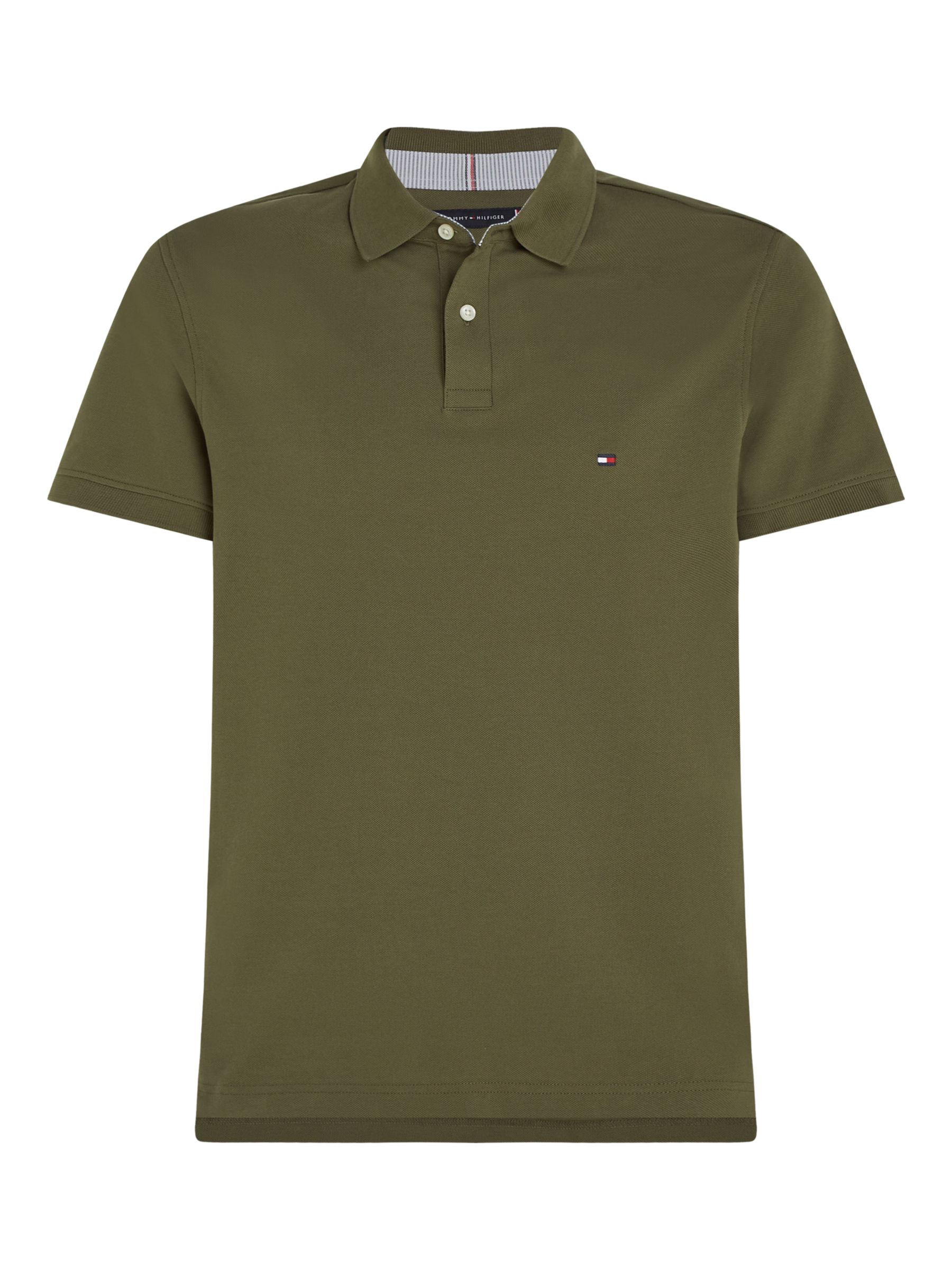 Tommy Hilfiger 1985 Regular Fit Polo Shirt, Army Green, XS