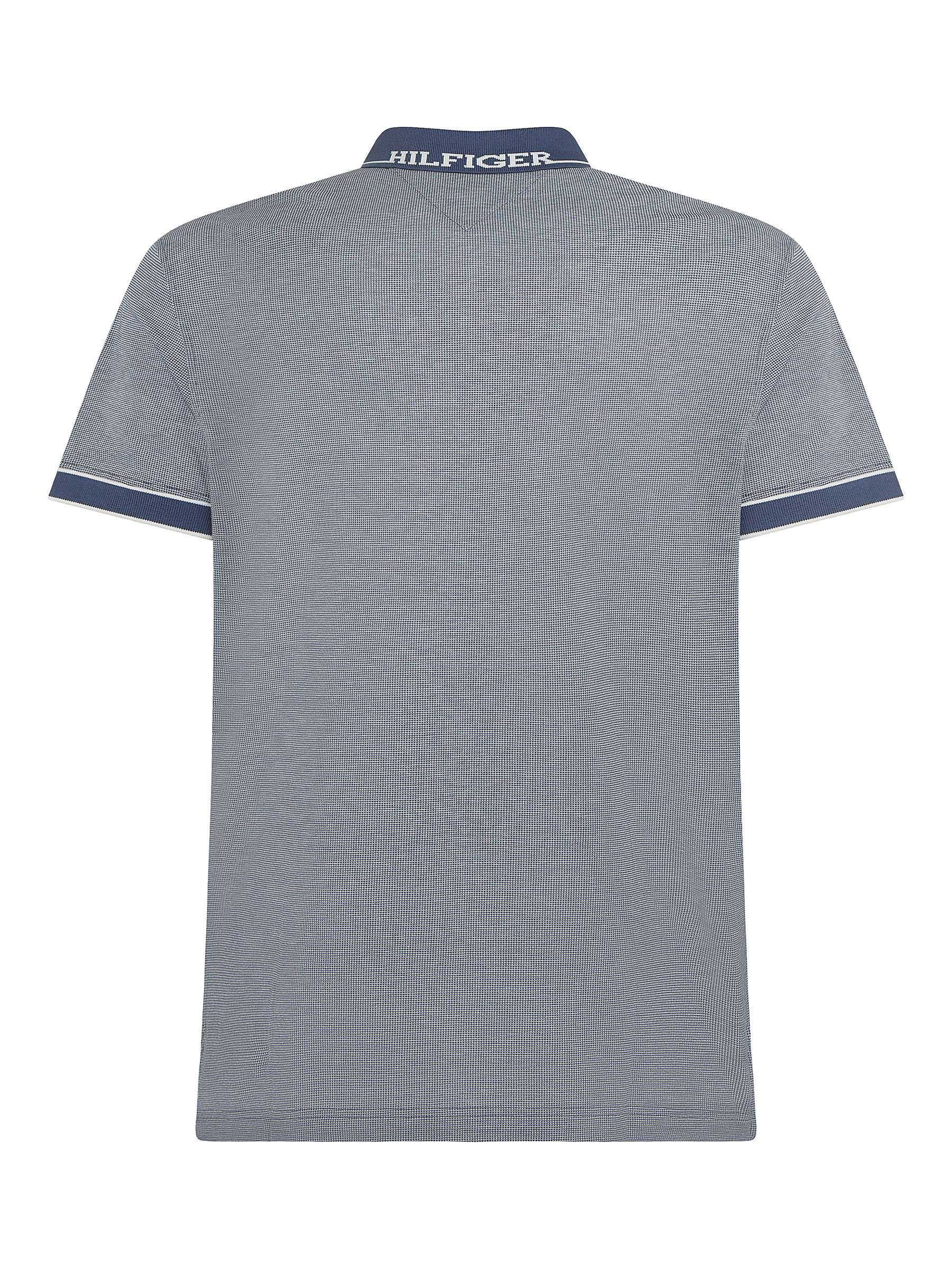 Buy Tommy Hilfiger Monotype Oxford Polo Top, Blue Online at johnlewis.com