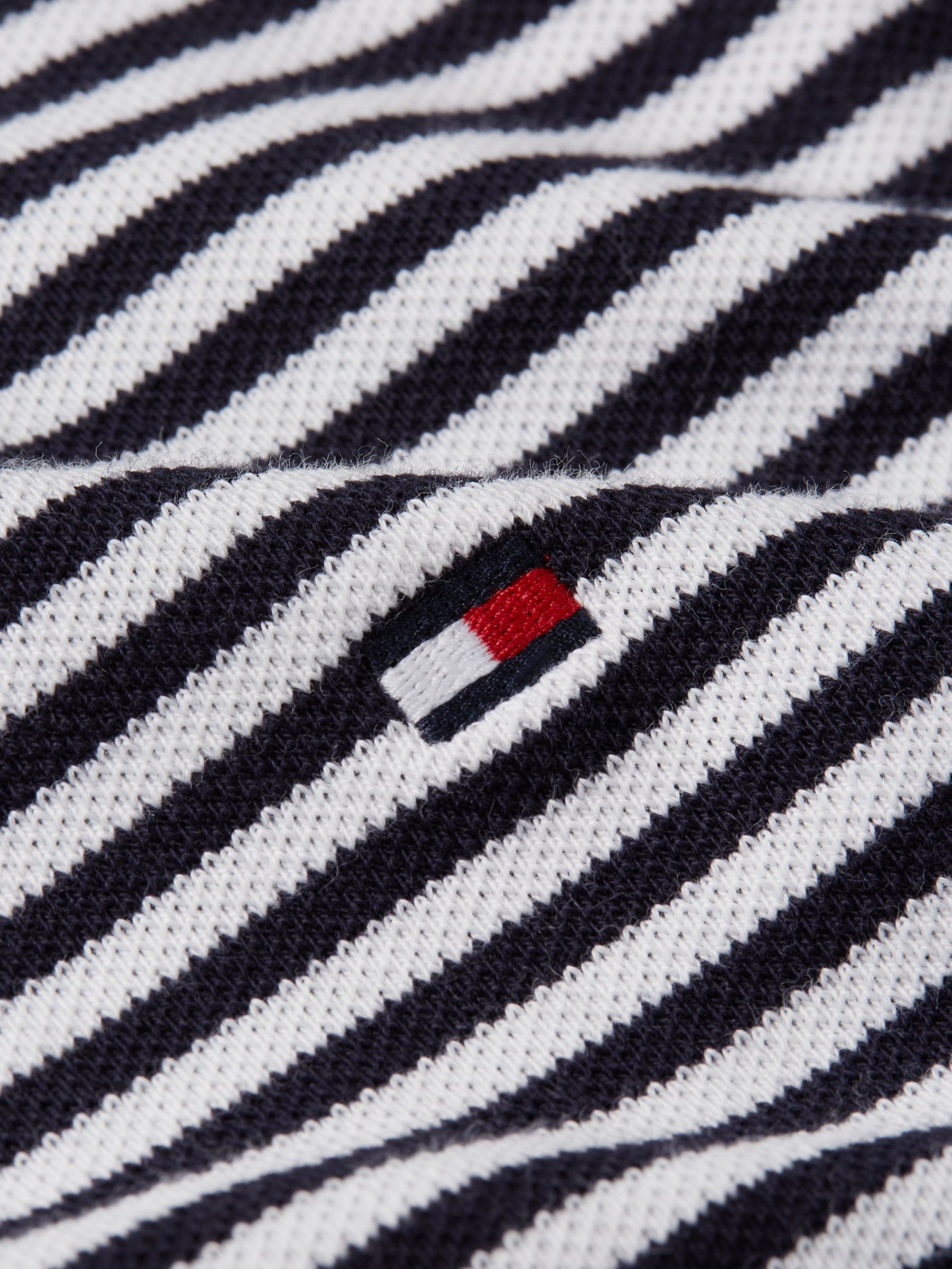 Buy Tommy Hilfiger 1985 Short Sleeve Stripe Polo Shirt, Desert Sky/White Online at johnlewis.com
