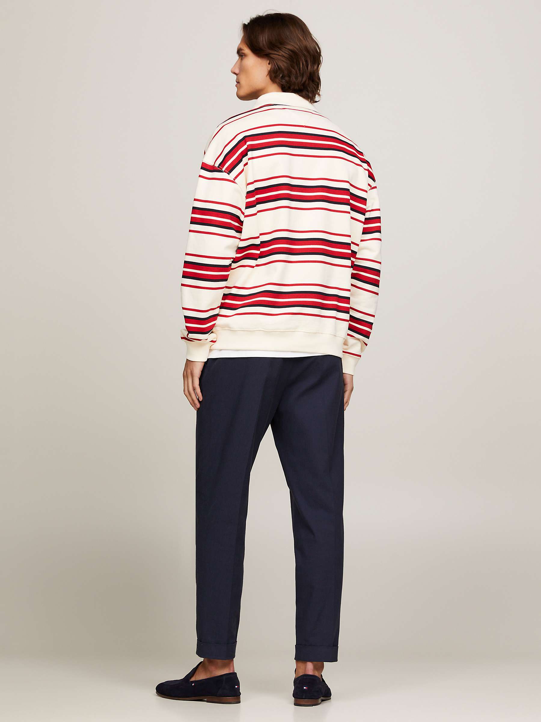 Buy Tommy Hilfiger Striped Rugby Top, Calico/Multi Online at johnlewis.com