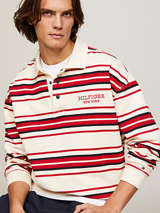 Tommy Hilfiger Striped Rugby Top, Calico/Multi