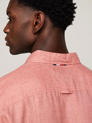 Tommy Hilfiger Pigment Dyed Linen Shirt, Teaberry Blossom