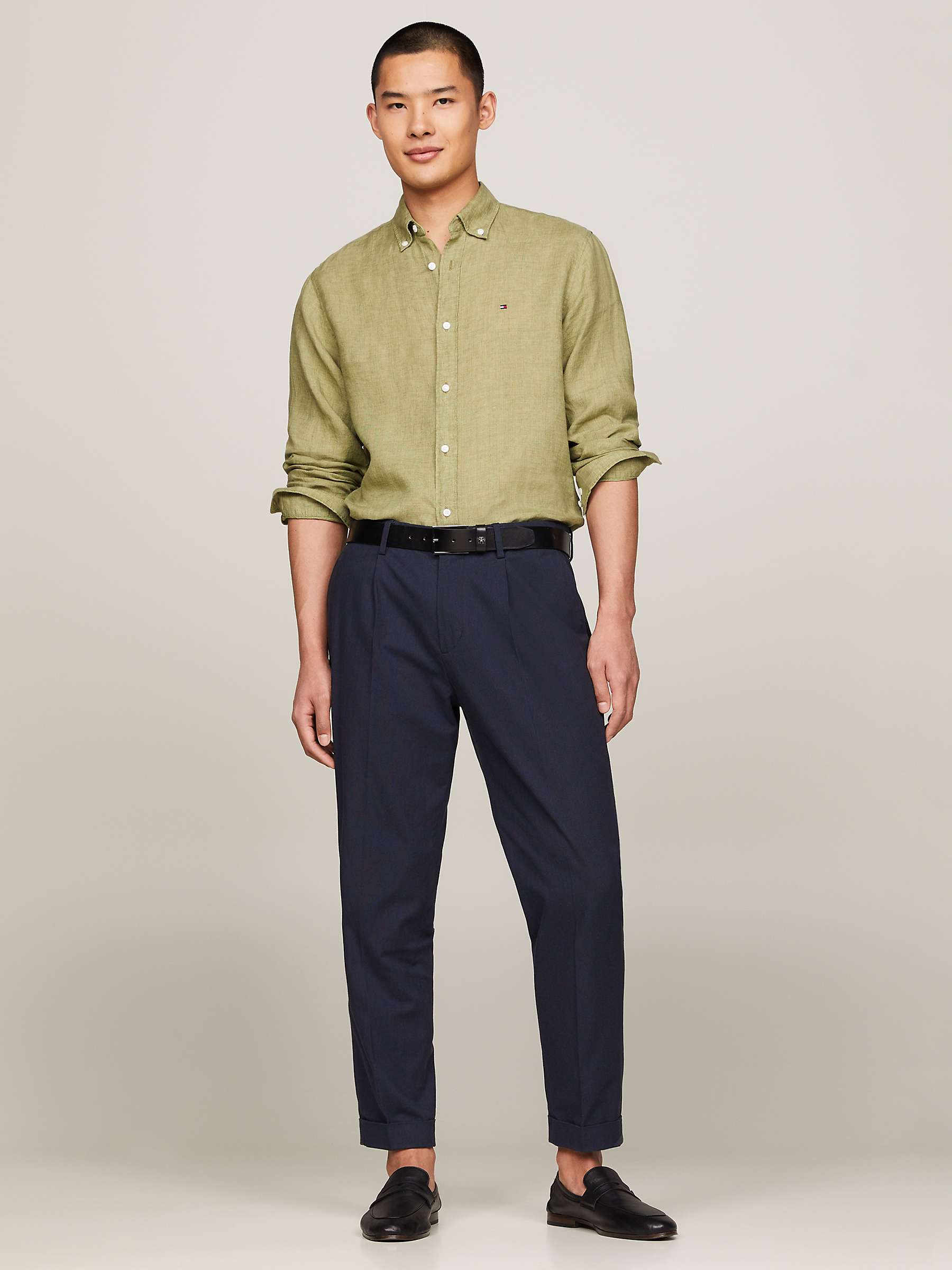 Buy Tommy Hilfiger Pigment Dyed Long Sleeve Shirt Online at johnlewis.com