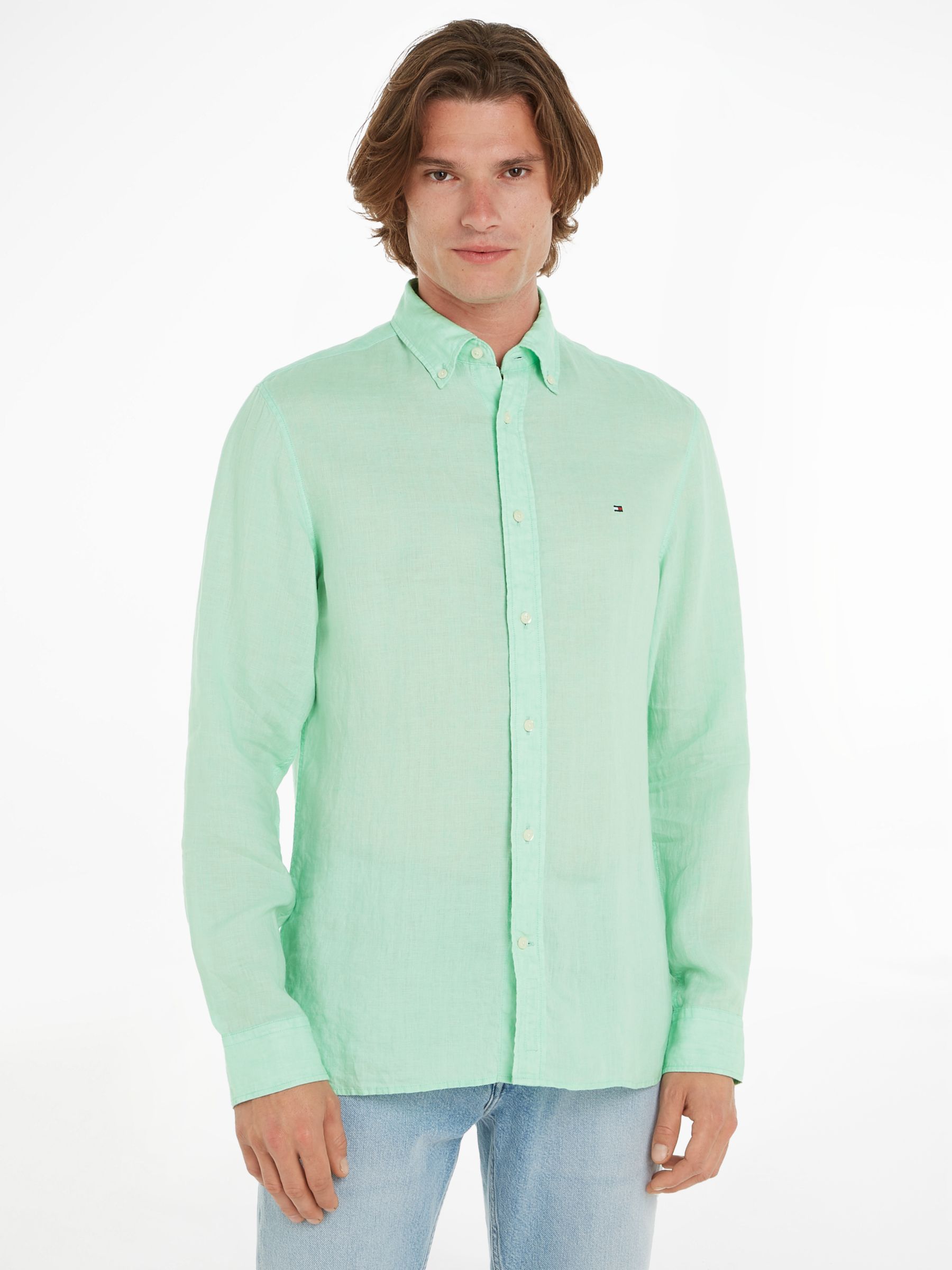 Buy Tommy Hilfiger Pigment Linen Shirt Online at johnlewis.com
