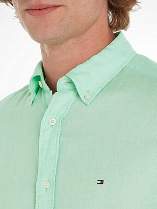 Tommy Hilfiger Pigment Linen Shirt, Mint Gel