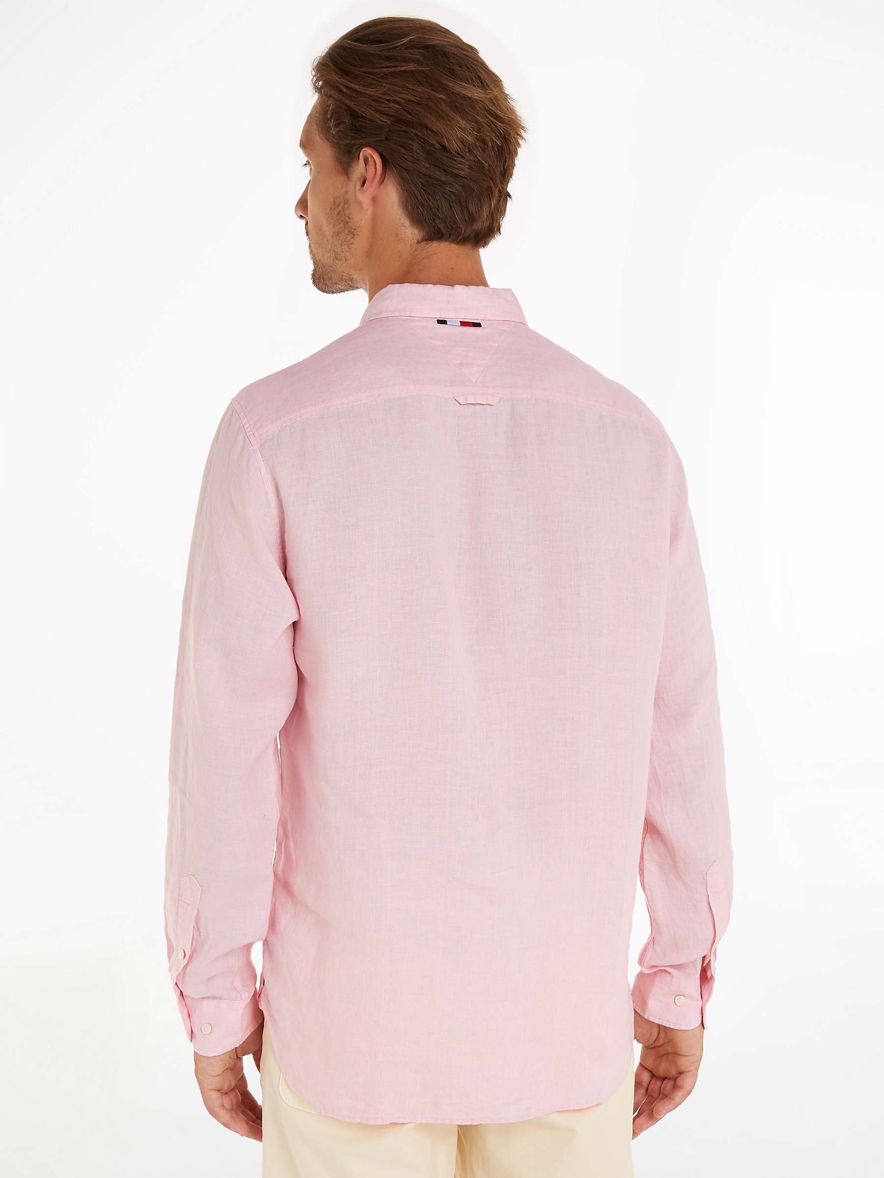 Buy Tommy Hilfiger Linen Pigment Dyed Shirt Online at johnlewis.com