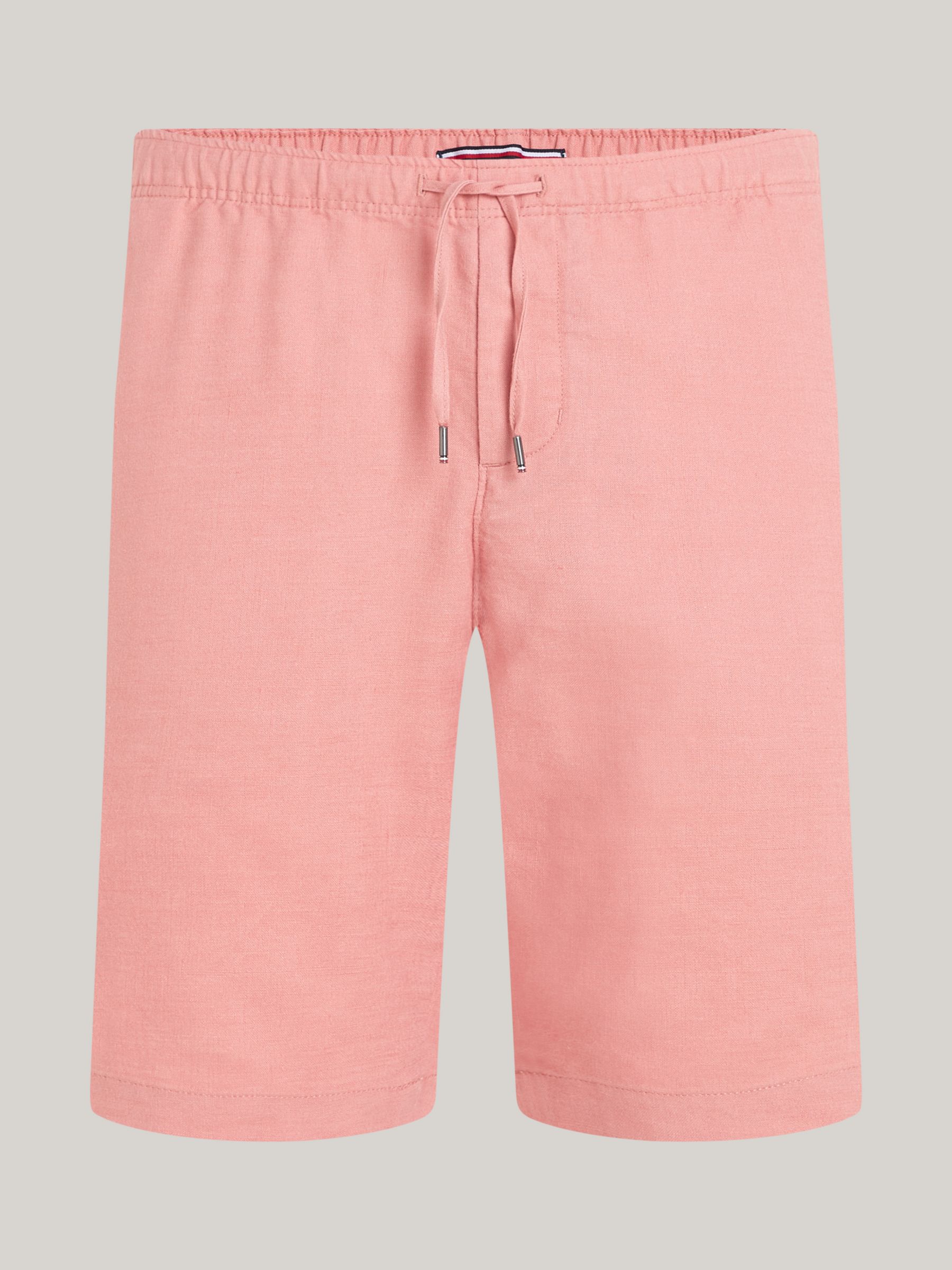Tommy Hilfiger Harlem Linen Shorts, Teaberry Blossom, 30R