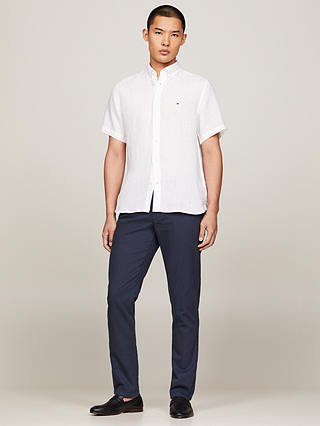 Tommy Hilfiger Pigment Dyed Linen Shirt, Optic White