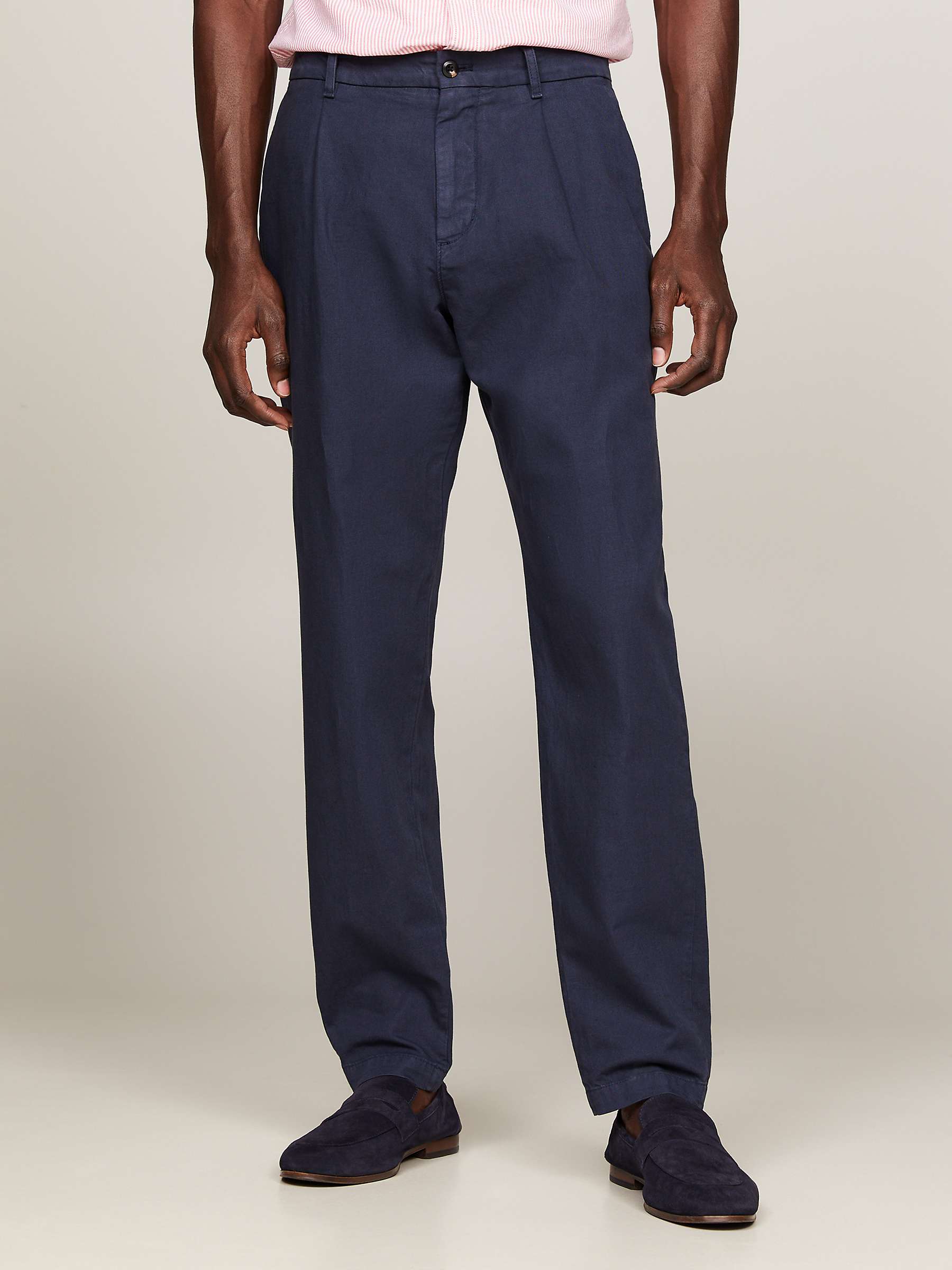 Buy Tommy Hilfiger Harlem Chino Trousers, Desert Sky Online at johnlewis.com