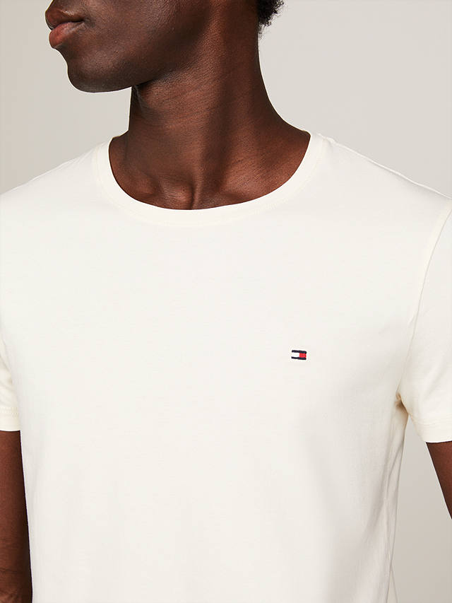 Tommy Hilfiger Stretch Slim Fit T-Shirt, Calico at John Lewis & Partners