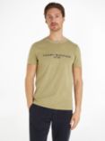 Tommy Hilfiger Garment Dye Logo T-Shirt, Faded Olive