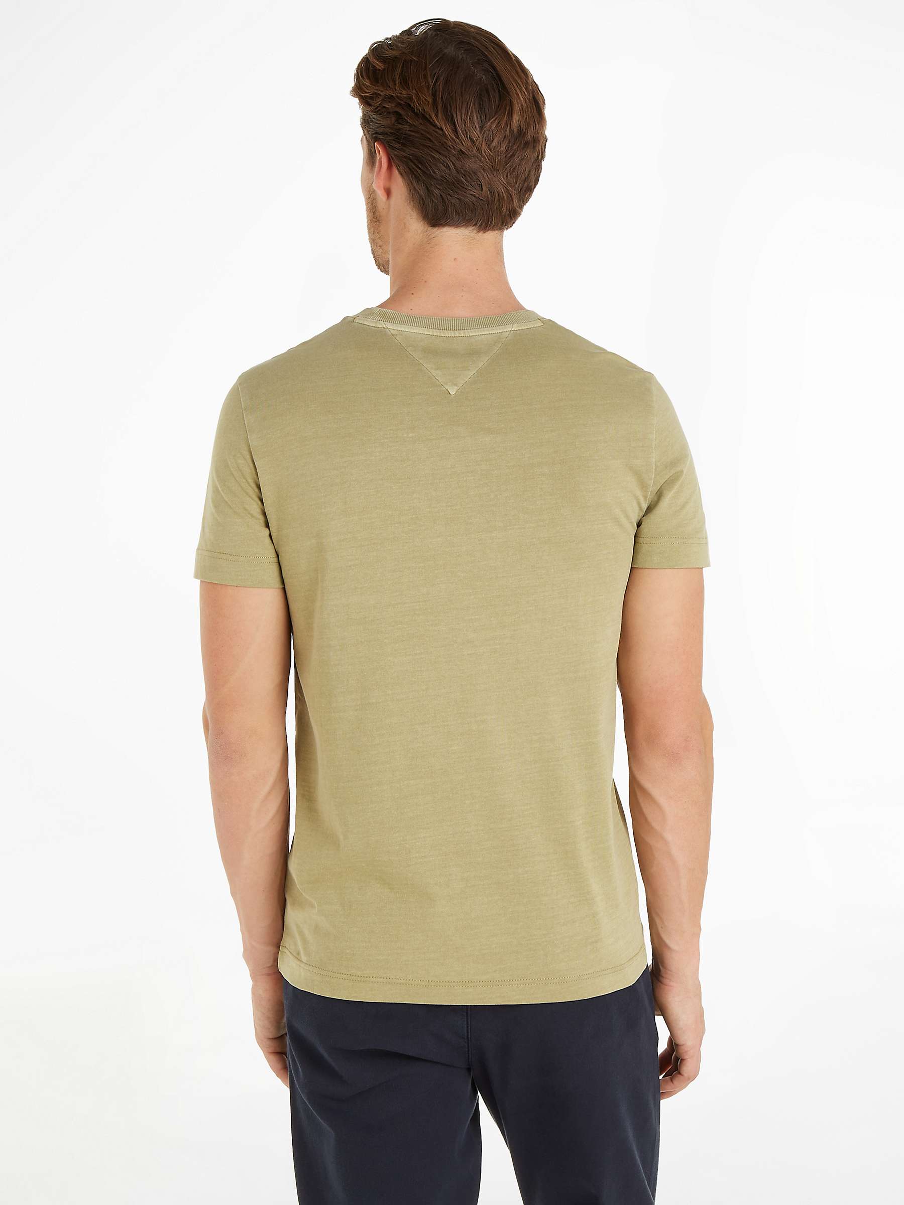 Buy Tommy Hilfiger Garment Dye Logo T-Shirt Online at johnlewis.com
