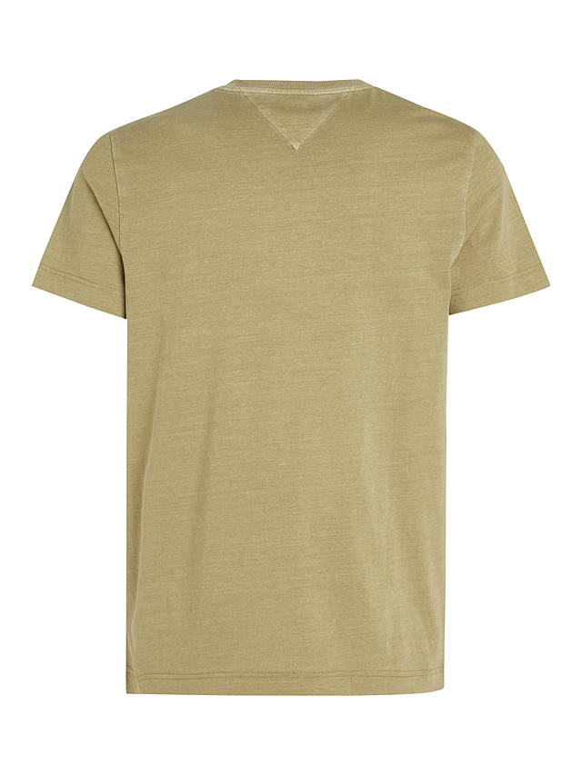 Tommy Hilfiger Garment Dye Logo T-Shirt, Faded Olive