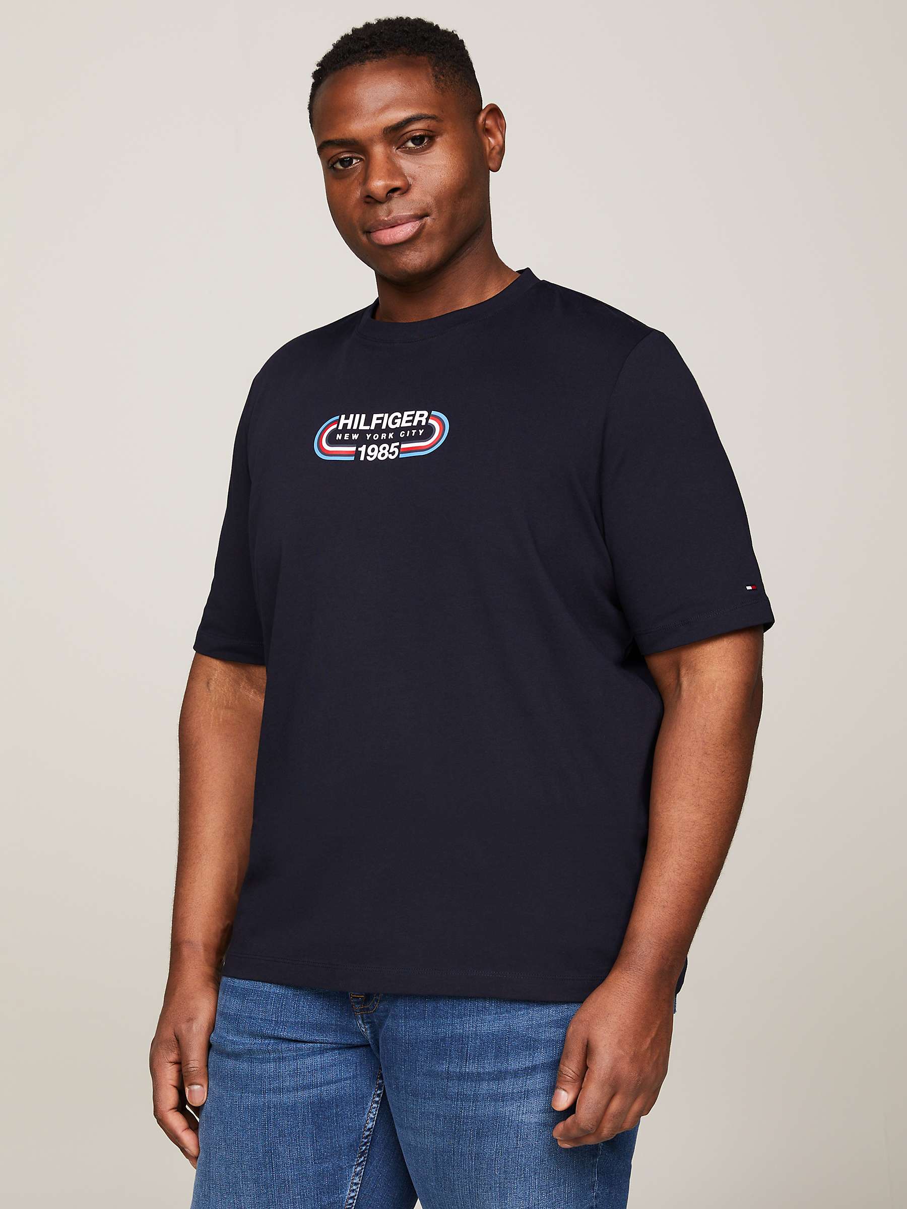 Buy Tommy Hilfiger Big & Tall Graphic T-Shirt, Desert Sky Online at johnlewis.com