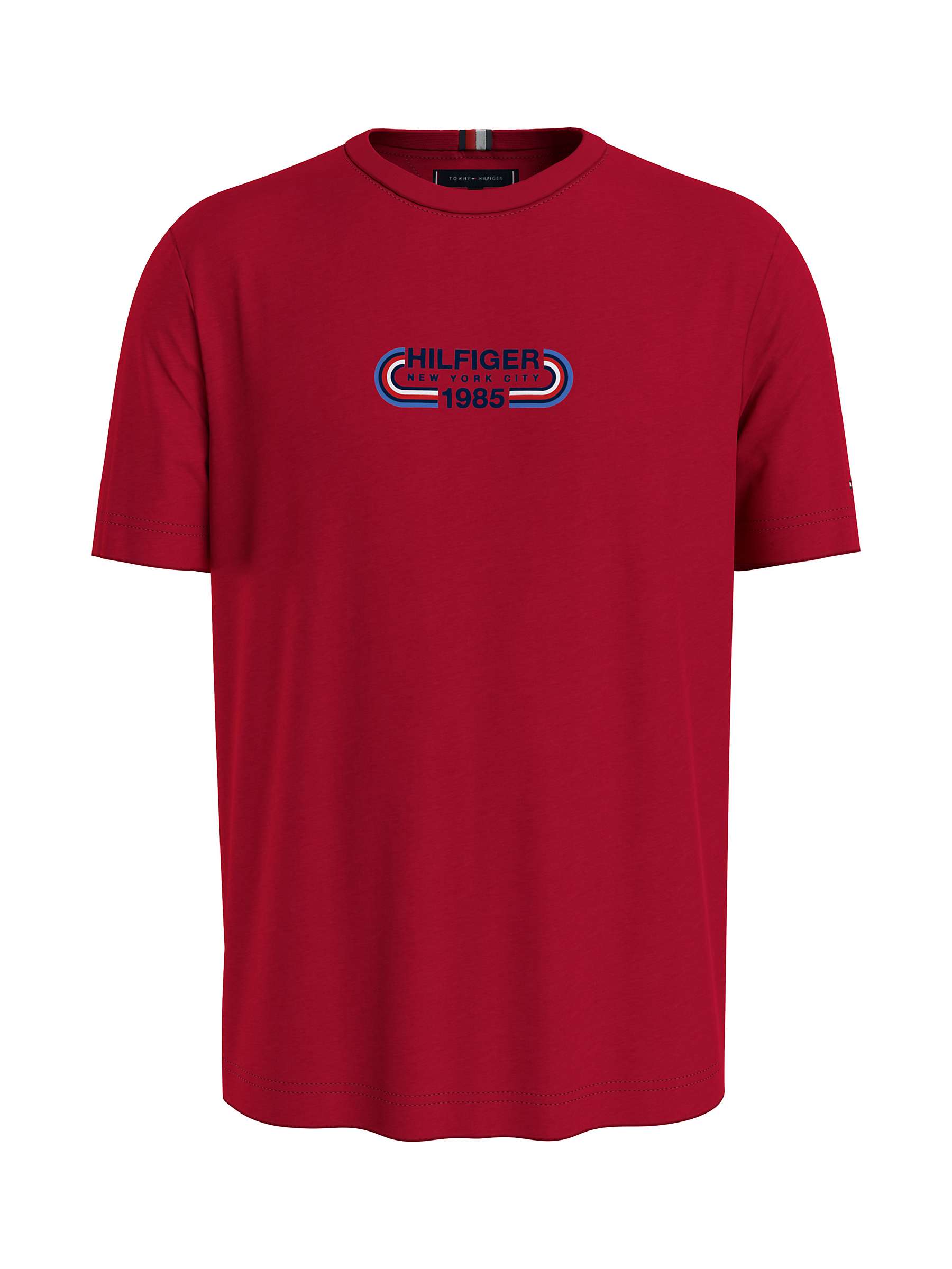 Buy Tommy Hilfiger Track Graphic T-Shirt, Red Online at johnlewis.com