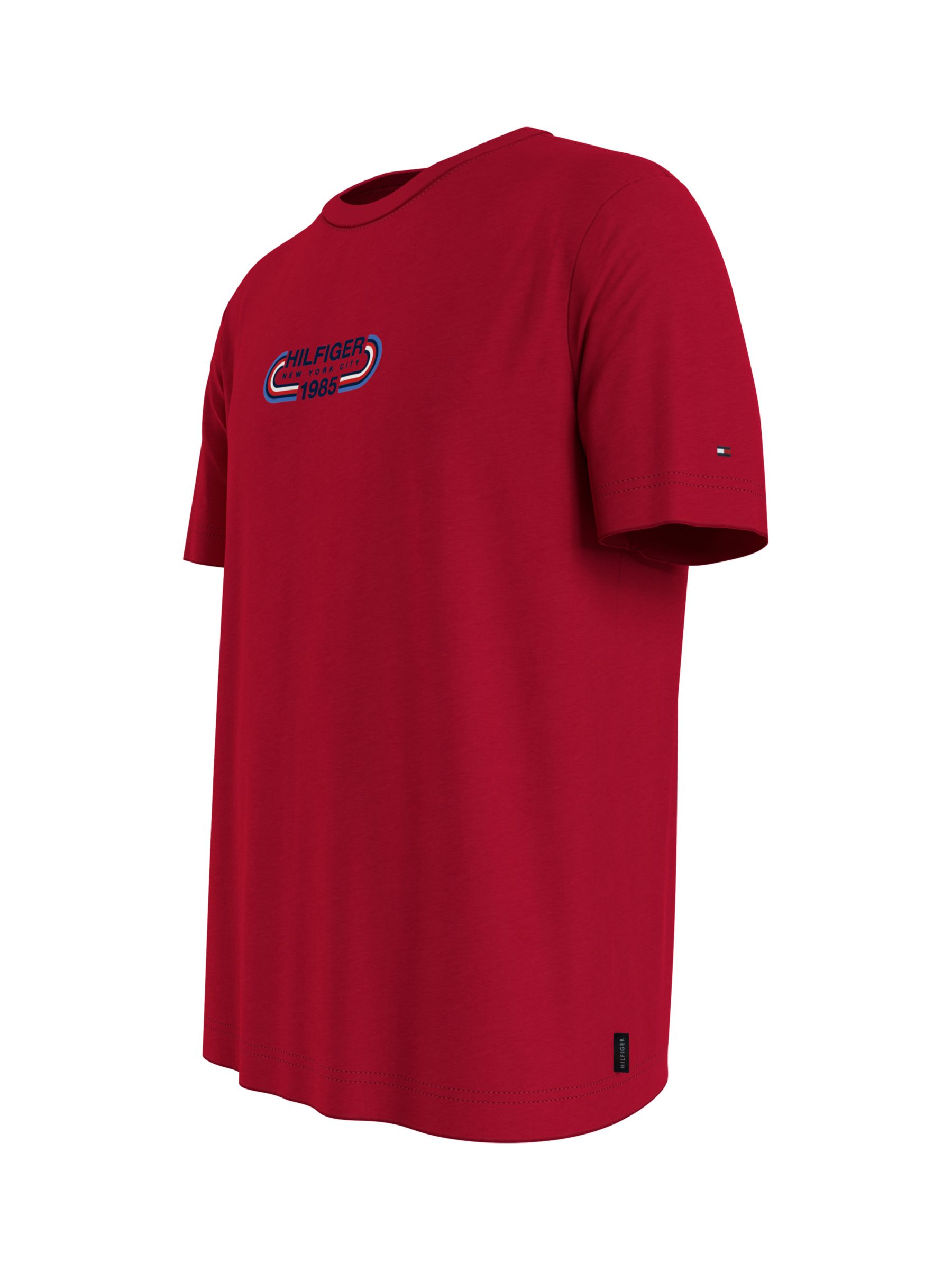 Buy Tommy Hilfiger Track Graphic T-Shirt, Red Online at johnlewis.com