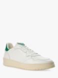 Dune Trent Leather Low Top Trainers, Off White