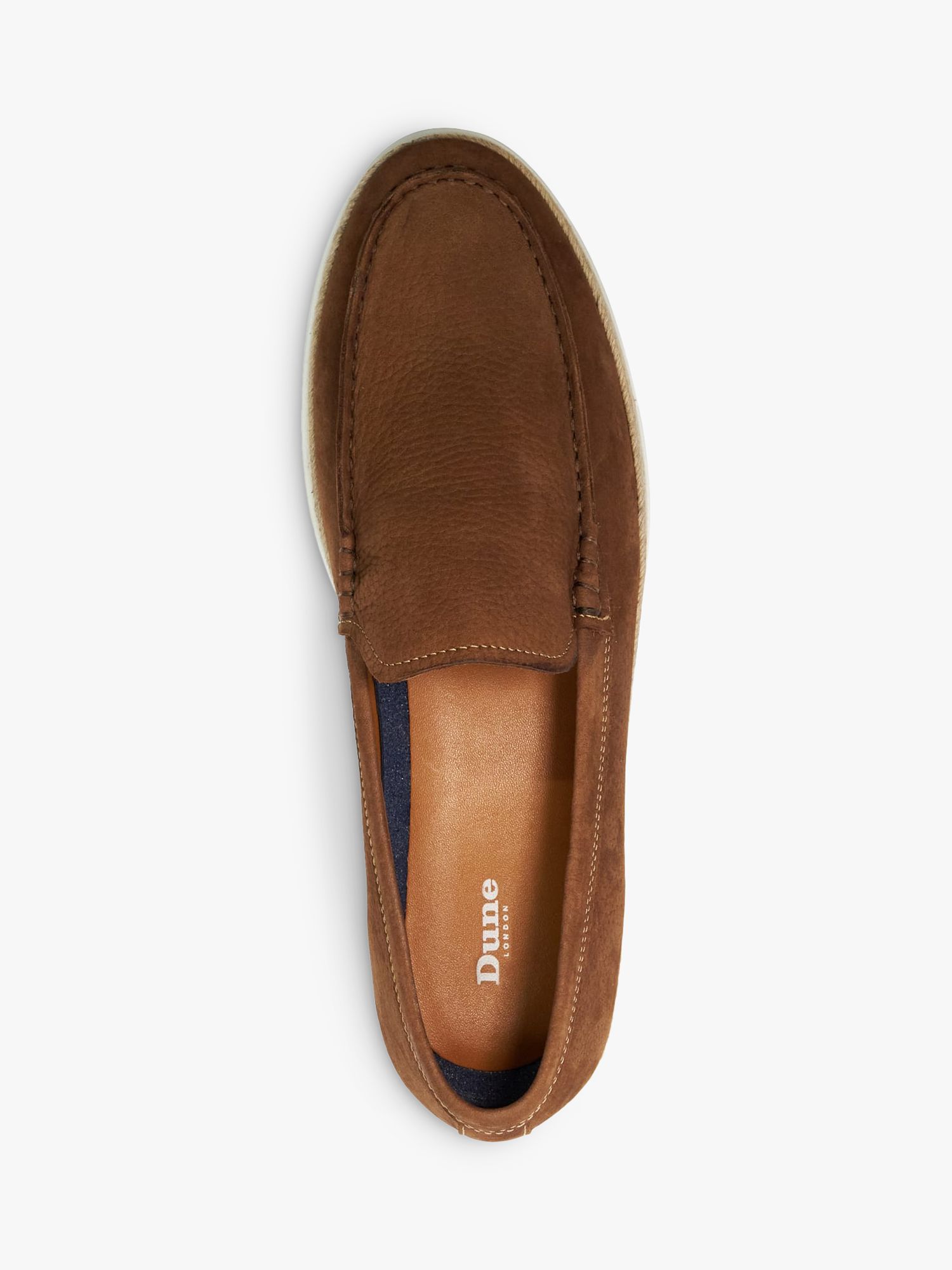 Dune Bountii Nubuck Espadrille Shoes, Brown, 6