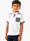 Angel & Rocket Kids' Eric Smart Pocket Polo Shirt, White