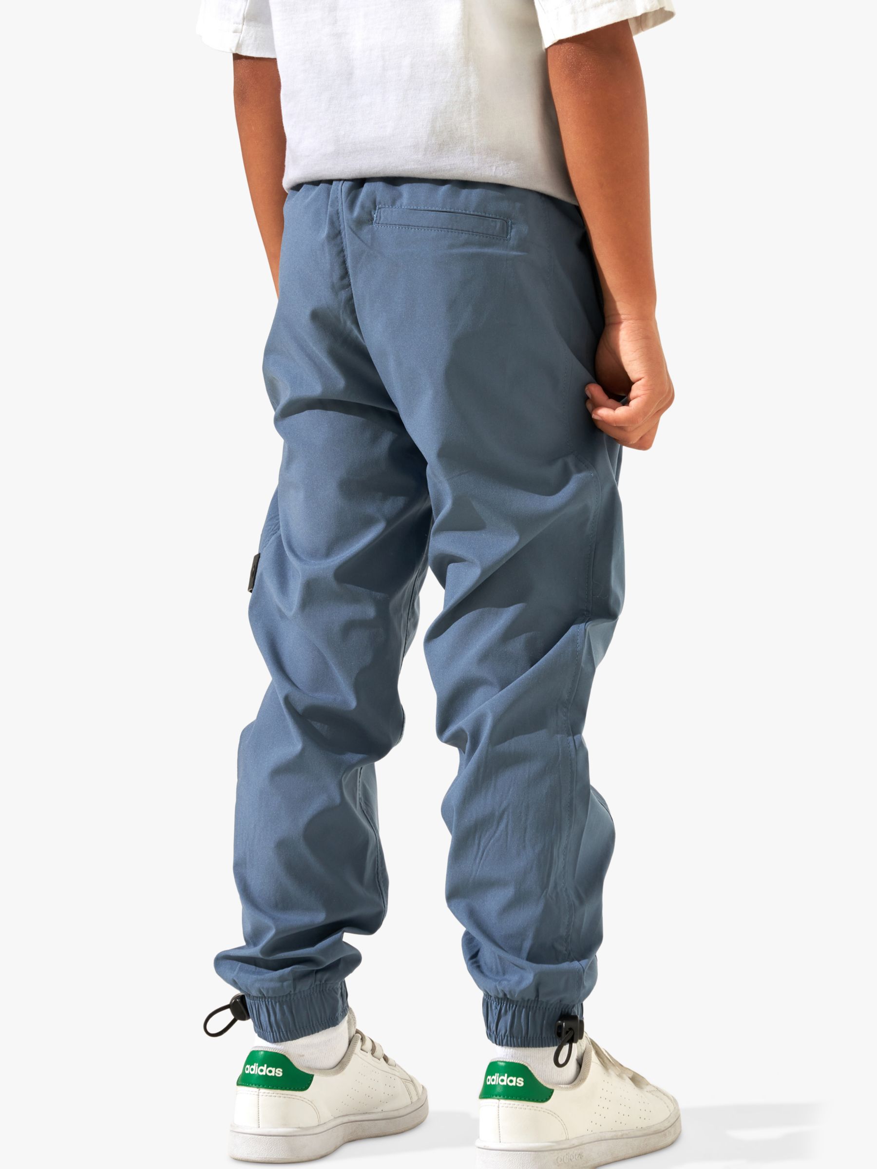 Buy Angel & Rocket Kids' Finn Stretch Poplin Trousers, Blue Online at johnlewis.com