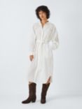 AND/OR Ruby Embroidered Shirt Dress, Ivory