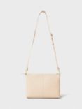 Crew Clothing Leather Crossbody Handbag, Blush Pink