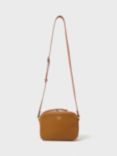 Crew Clothing Leather Camera Bag, Tan