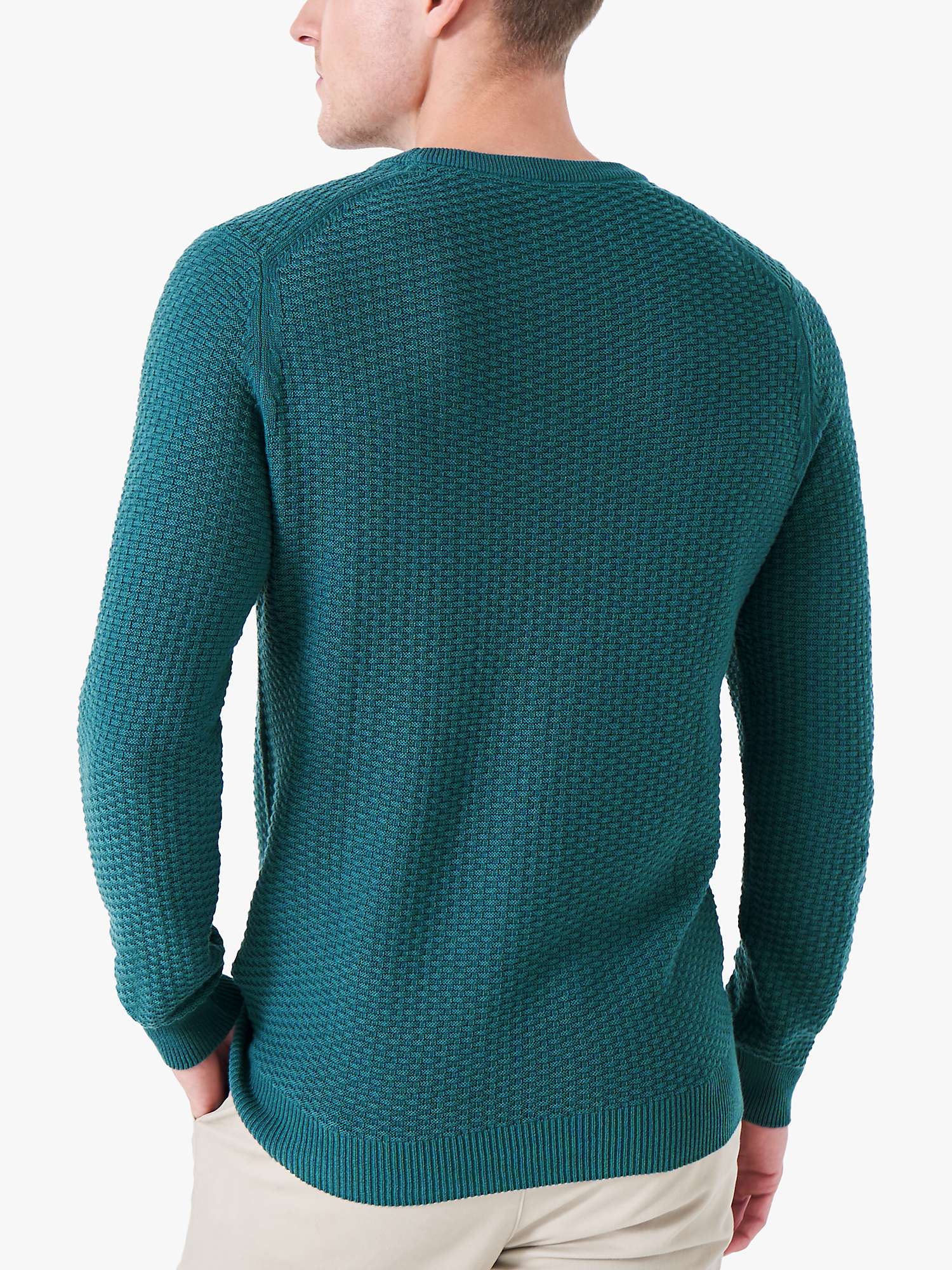 Buy Crew Clothing Breakwater Organic Cotton Knit Jumper Online at johnlewis.com