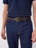 Crew Clothing Woven Belt, Chocolate Brown