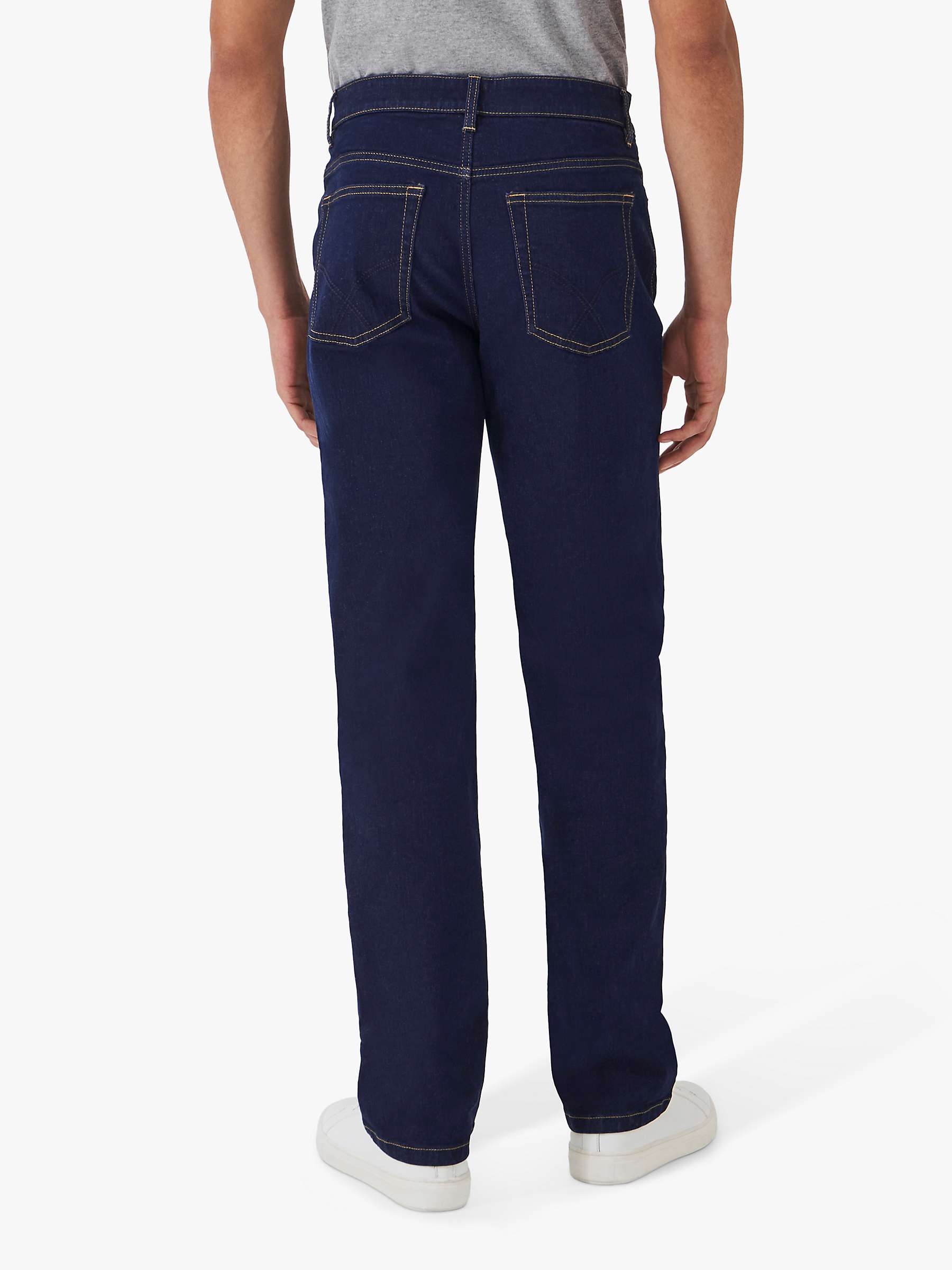 Buy Crew Clothing Spencer Straight Leg Jeans, Indigo Online at johnlewis.com
