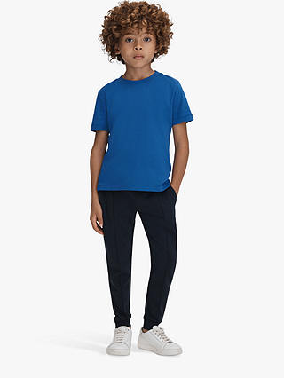 Reiss Kids' Bless Crew Neck T-Shirt, Lapis Blue