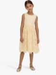 Reiss Kids' Daia Lace Ovelay Dress, Lemon