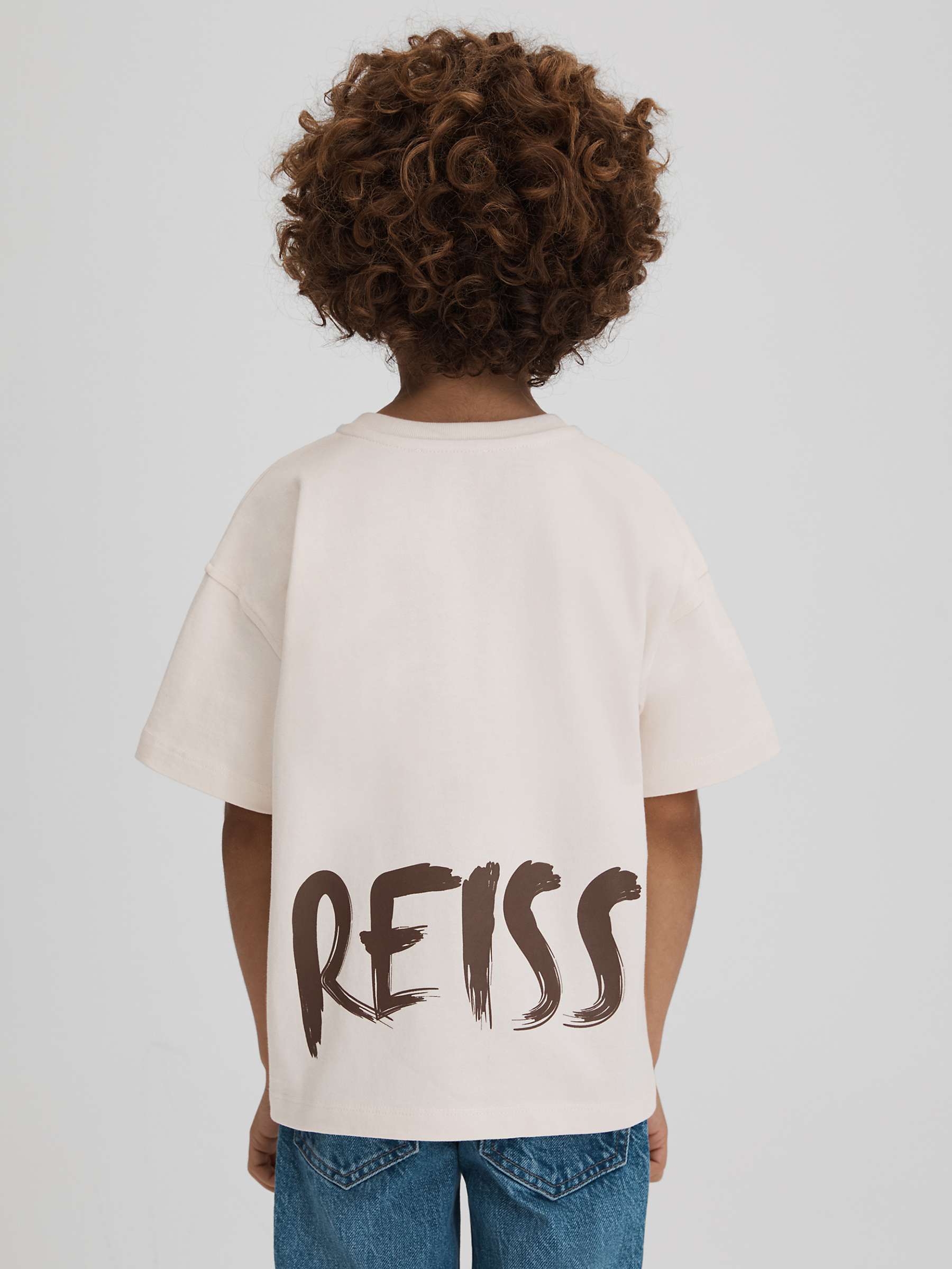 Buy Reiss Kids' Abbott Paintstroke Logo T-Shirt Online at johnlewis.com