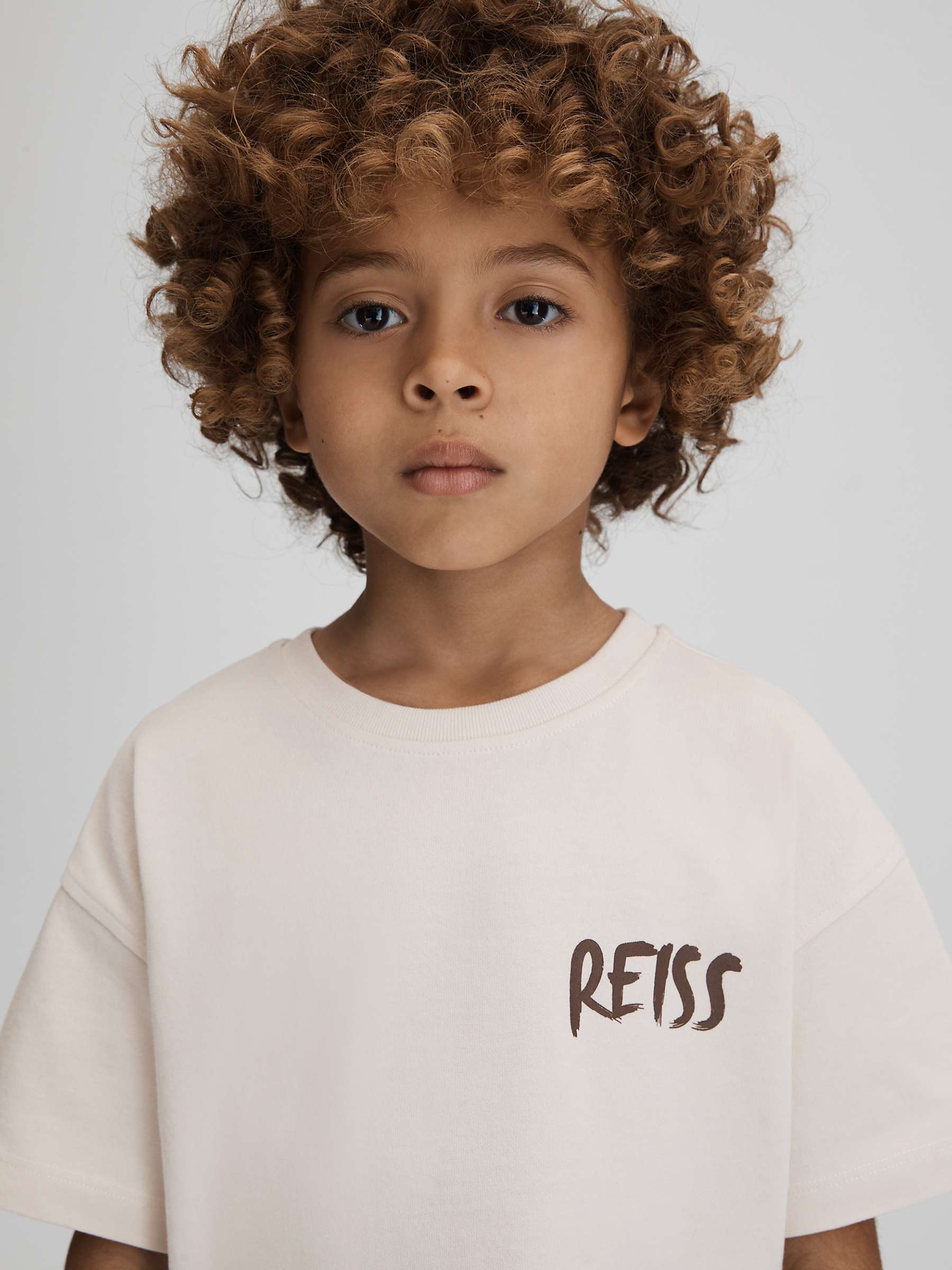 Buy Reiss Kids' Abbott Paintstroke Logo T-Shirt Online at johnlewis.com
