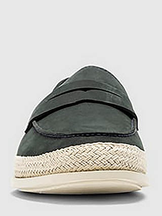 Rodd & Gunn Huaraki Jute Detail Leather Loafers, Indigo