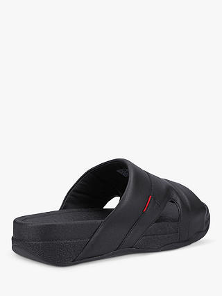 FitFlop Freeway Leather Sliders, Black