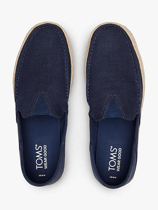 TOMS Alonso Casual Rope Loafers, Navy